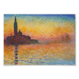 Claude Monet - San Giorgio Maggiore vid Dusk Fototryck