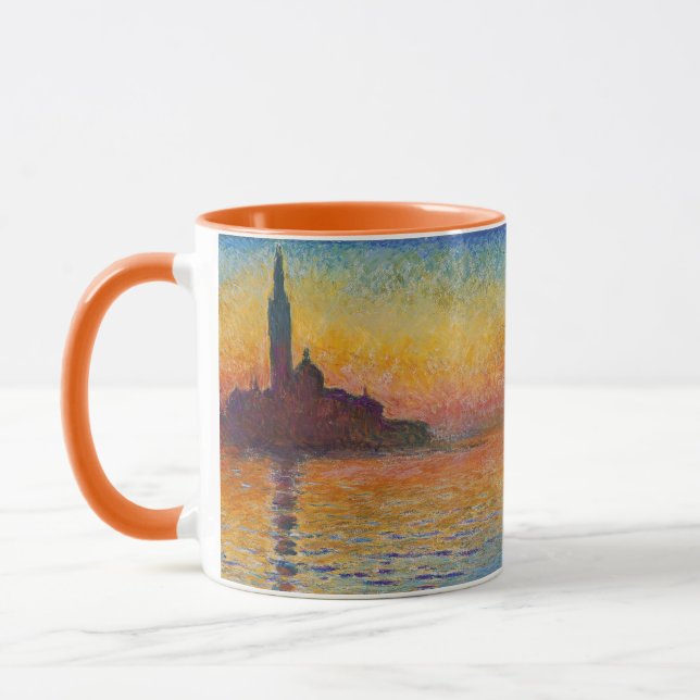 Claude Monet - San Giorgio Maggiore vid Dusk Mugg (Vänster)