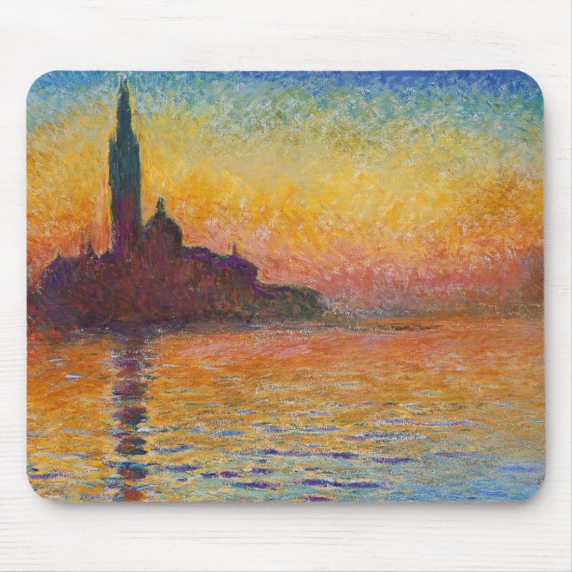 Claude Monet - San Giorgio Maggiore vid Dusk Musmatta (Framsidan)