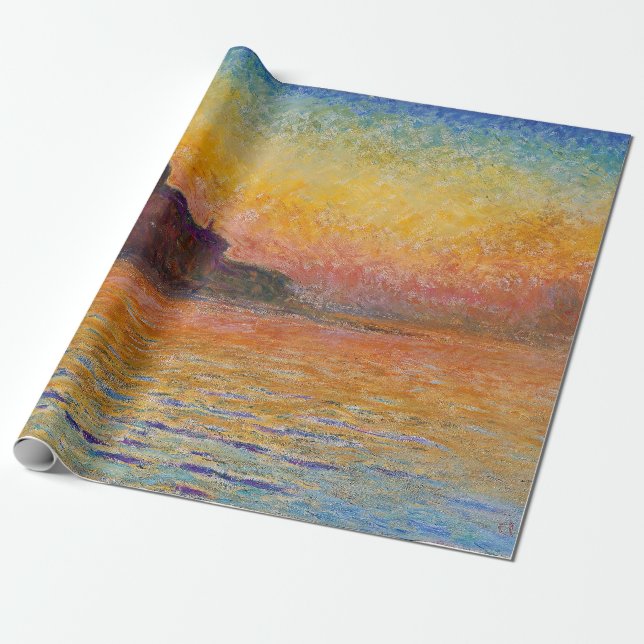 Claude Monet - San Giorgio Maggiore vid Dusk Presentpapper (Utrullad)