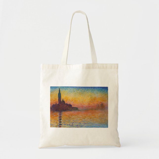Claude Monet - San Giorgio Maggiore vid Dusk Tygkasse (Framsidan)