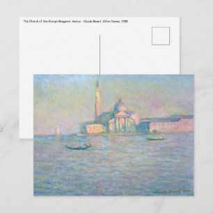 Claude Monet - San Giorgio Maggiores kyrka Vykort