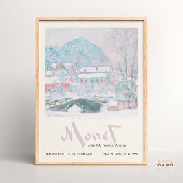 Claude Monet Sandvika Norge Vintage Painting Art Poster
