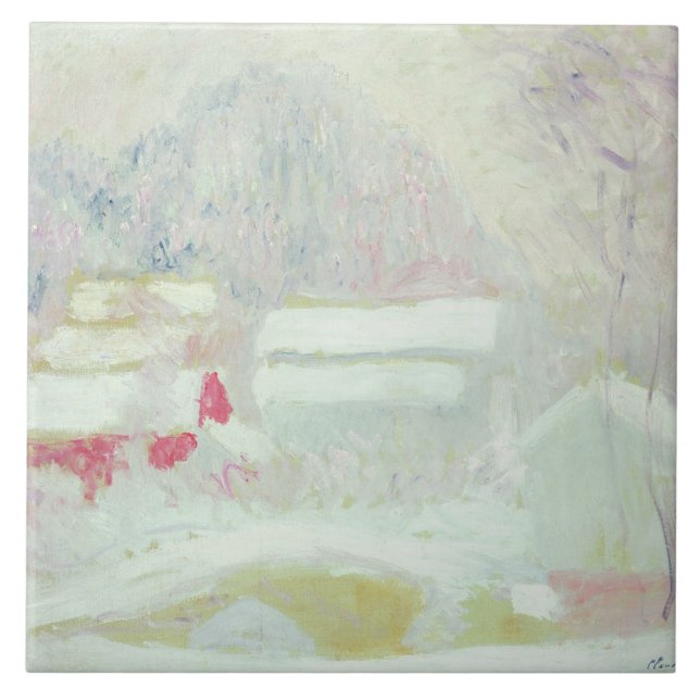 Claude Monet | Sandviken, norge Kakelplatta (Framsidan)