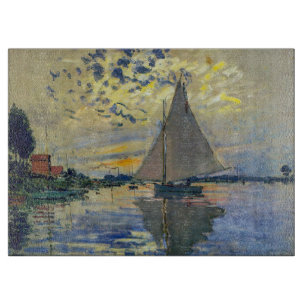 Claude Monet - Segelbåt på Le Petit-Gennevilliers