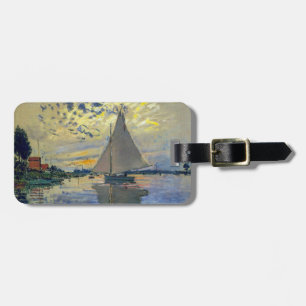 Claude Monet - Segelbåt på Le Petit-Gennevilliers Bagagebricka