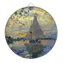 Claude Monet - Segelbåt på Le Petit-Gennevilliers Darttavla