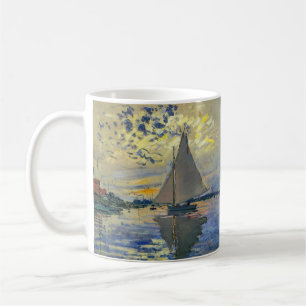 Claude Monet - Segelbåt på Le Petit-Gennevilliers Kaffemugg