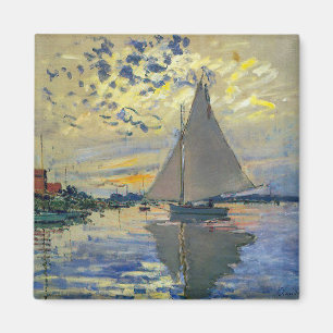 Claude Monet - Segelbåt på Le Petit-Gennevilliers Magnet