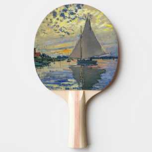 Claude Monet - Segelbåt på Le Petit-Gennevilliers Pingisracket