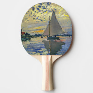 Claude Monet - Segelbåt på Le Petit-Gennevilliers Pingisracket