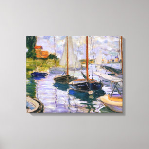 Claude Monet - Segelbåtar på havet Canvastryck