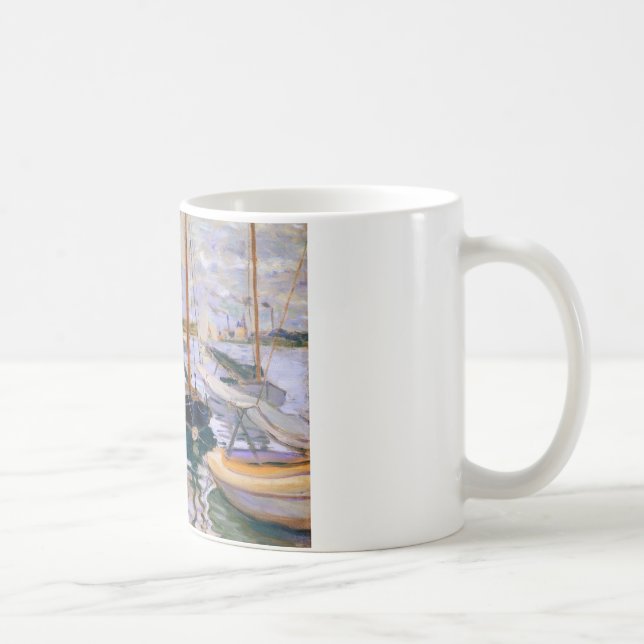 Claude Monet - Segelbåtar på havet Kaffemugg (Höger)