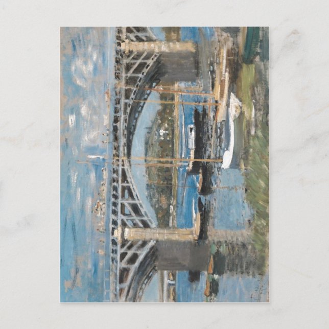 Claude Monet Seine Argenteuil Seinebr?cke bei Arge Vykort (Framsida)