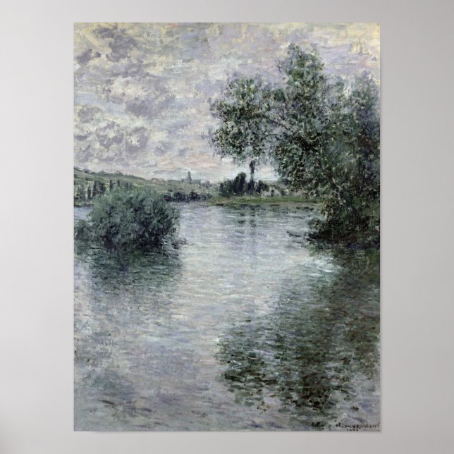 Claude Monet | Seine at Vetheuil, 1879 Poster (Framsidan)