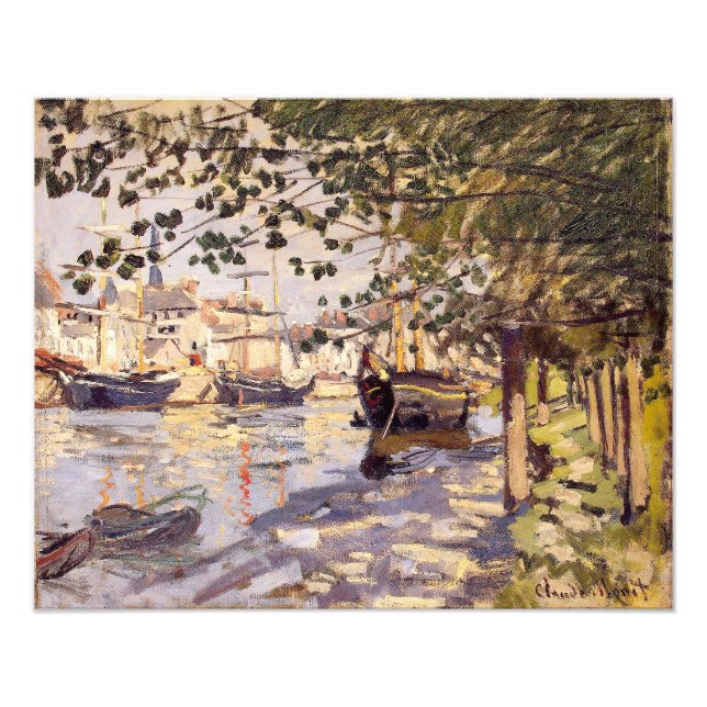 Claude Monet. Seine i Rouen Fototryck (Framsidan)