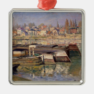 Claude Monet Seine på Asnieres, 1873 Julgransprydnad Metall