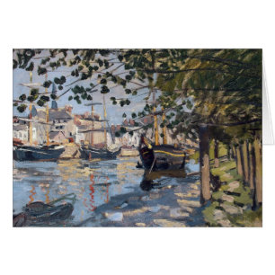 Claude Monet Seine på Rouen, 1872 Hälsningskort