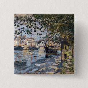 Claude Monet Seine på Rouen, 1872 Knapp