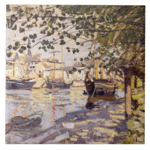 Claude Monet. Seine vid Rouen Kakelplatta