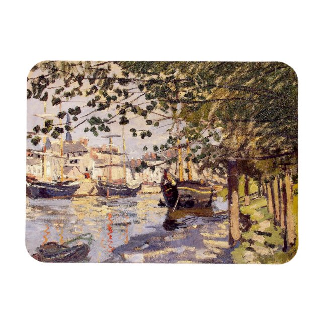 Claude Monet. Seine vid Rouen Magnet (Horisontell)