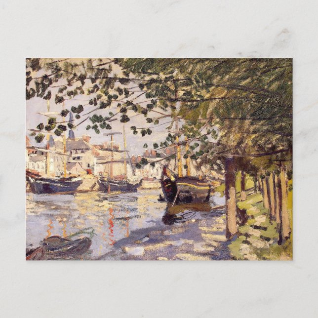 Claude Monet. Seine vid Rouen Vykort (Framsida)