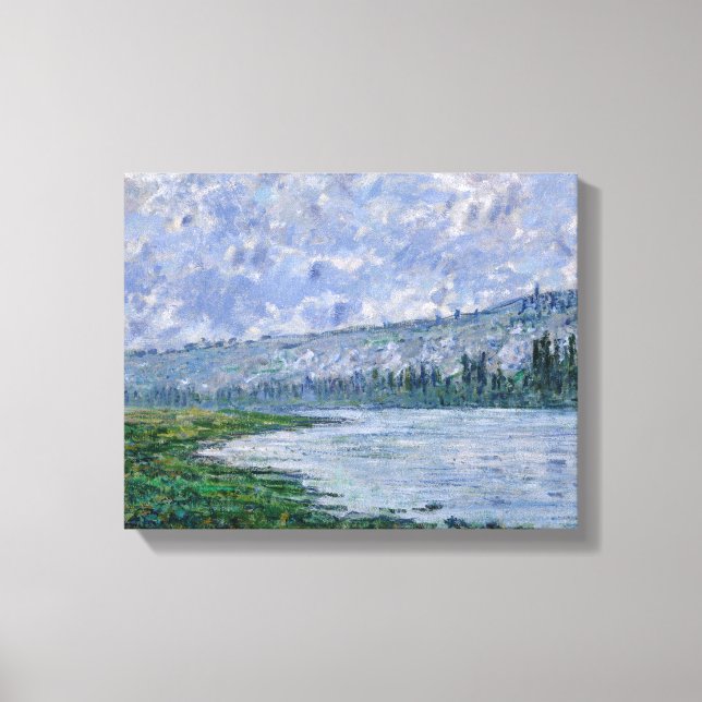 Claude Monet - Seine vid Vetheuil Canvastryck (Framsida)