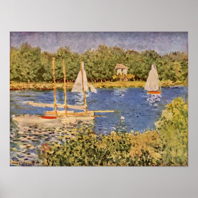 Claude Monet - Seinebäckenet i Argentina Poster (Framsidan)