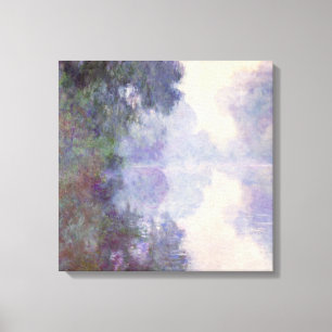 Claude Monet - Seinen på Giverny, morgonmist Canvastryck