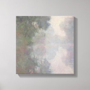 Claude Monet Seinen på Giverny, morgonmister Canvastryck