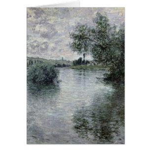 Claude Monet Seinen på Vetheuil, 1879 Hälsningskort