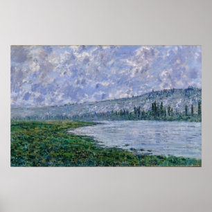 Claude Monet Seinen på Vetheuil Poster