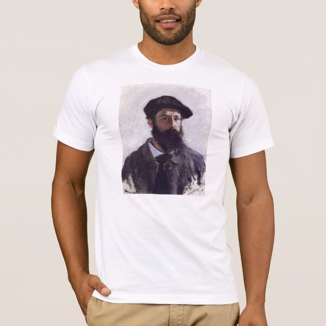 Claude Monet - Self-porträtt i Beret Tee (Framsida)