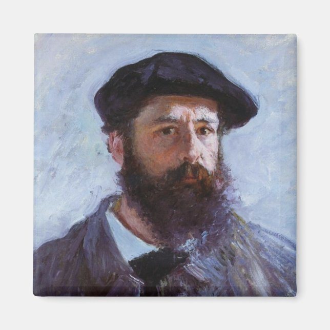 Claude Monet Self-Porträtt Magnet (Framsidan)