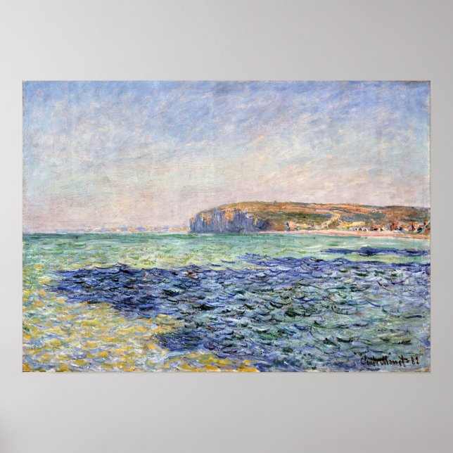 Claude Monet Shadows on Sea, The Cliffs Poster (Framsidan)