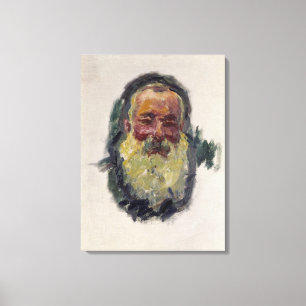 Claude Monet självporträtt, 1917 Canvastryck