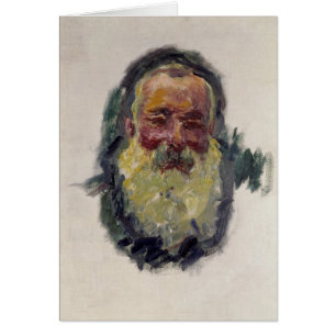 Claude Monet Självporträtt, 1917 Hälsningskort