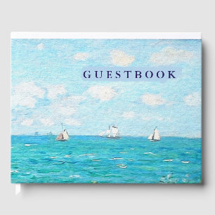 Claude Monet-Sjölandskapet på Saint-Adresse Fine A Gästböcker