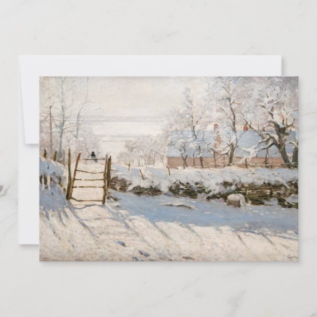 Claude Monet - Skatan Inbjudningar (Framsida)