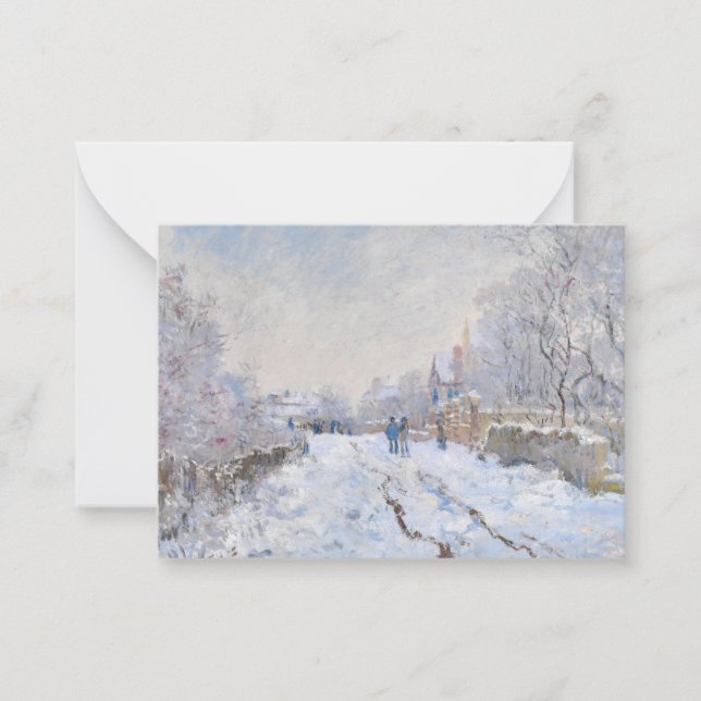 Claude Monet - Snö Scene i Argentina Anteckningskort (Framsida)