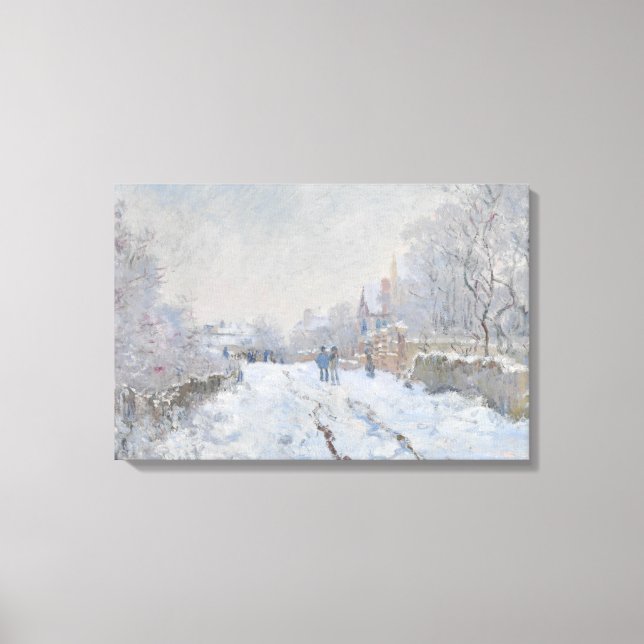 Claude Monet - Snö Scene i Argentina Canvastryck (Framsida)