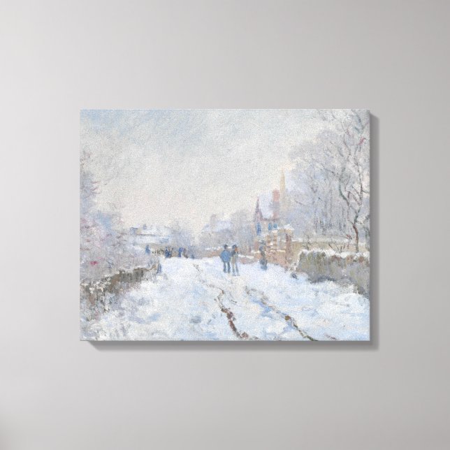 Claude Monet - Snö Scene i Argentina Canvastryck (Framsida)