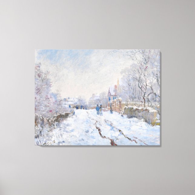 Claude Monet - Snö Scene i Argentina Canvastryck (Framsida)