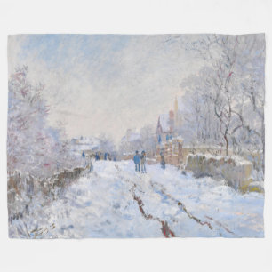 Claude Monet - Snö Scene i Argentina Fleecefilt