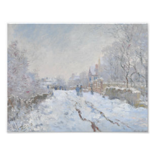 Claude Monet - Snö Scene i Argentina Fototryck