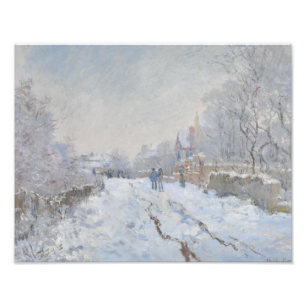 Claude Monet - Snö Scene i Argentina Fototryck