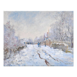 Claude Monet - Snö Scene i Argentina Fototryck
