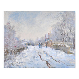Claude Monet - Snö Scene i Argentina Fototryck