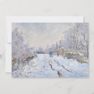 Claude Monet - Snö Scene i Argentina Inbjudningar