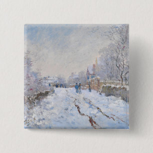 Claude Monet - Snö Scene i Argentina Knapp